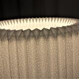 Hand-folded lampshade white effects transparency