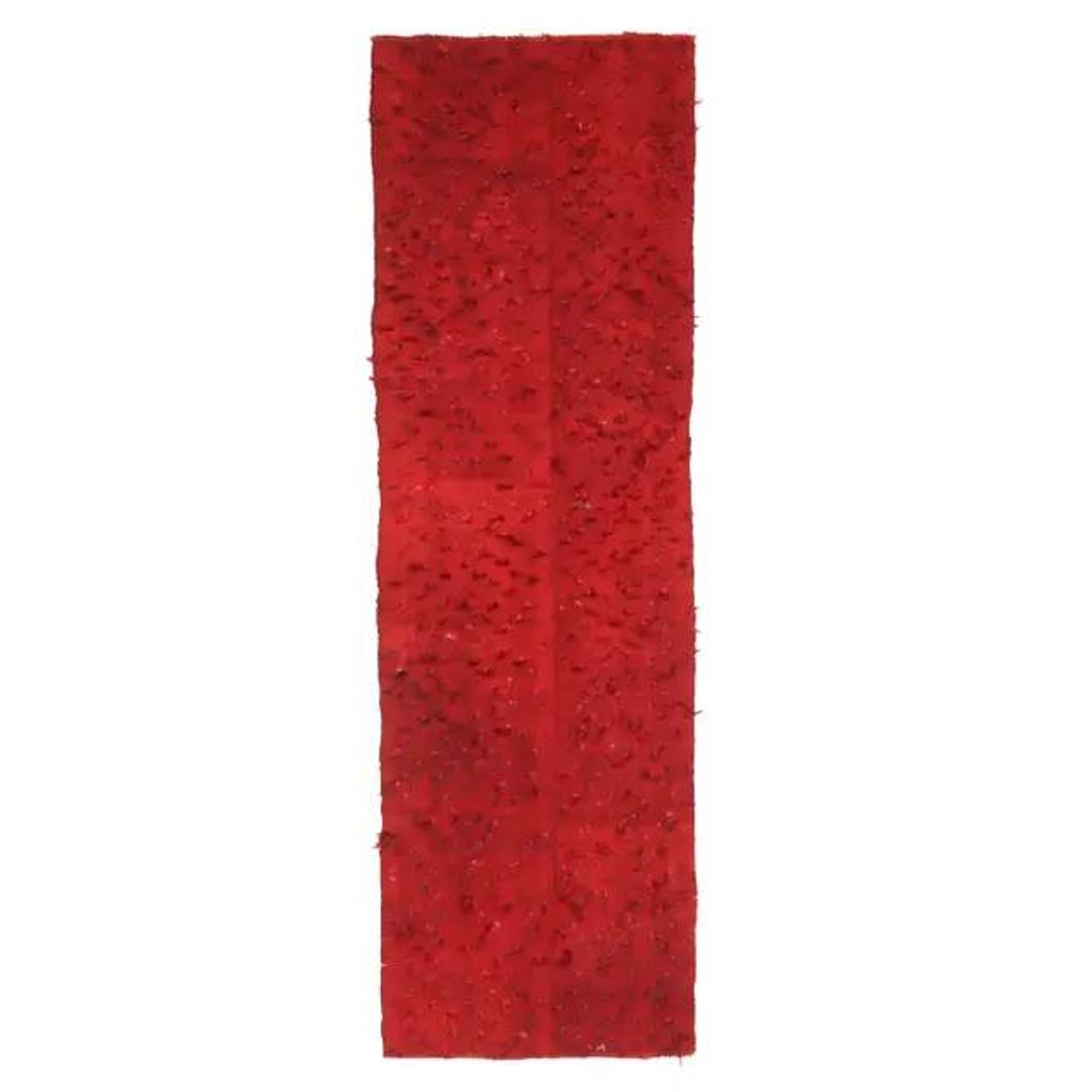 Vintage Turkish Hand-Knotted Wool Cotton Red Kilim Runner Rug 72x256