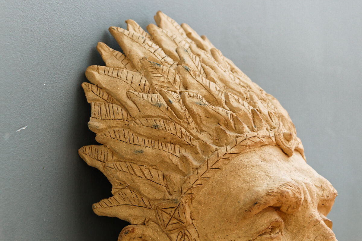 Terracotta Indian mask