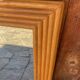 Vintage bamboo large mirror