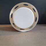 Suspension space-age en opaline et métal