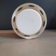 Space-age pendant light in opaline and metal