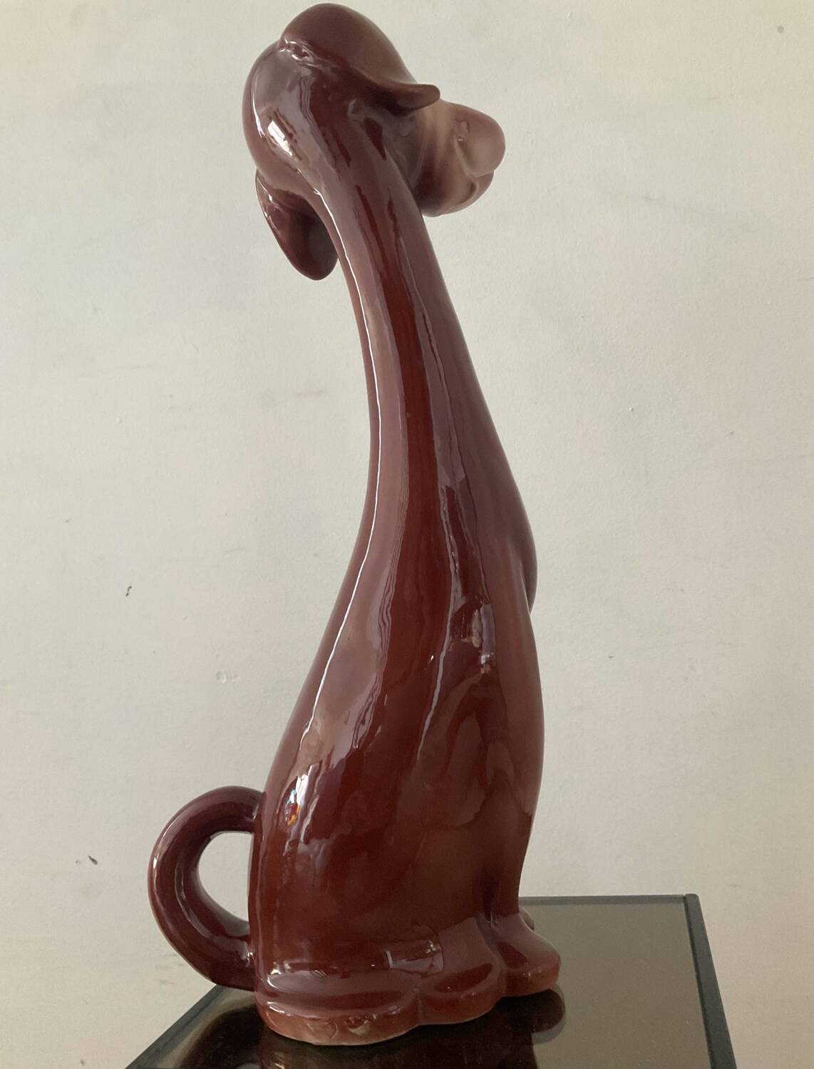 Grand chien en céramique Italy vintage années 70