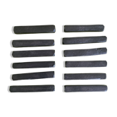 Set of 12 vintage ebony knife rests