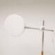 Vintage chrome leather floor lamp mid-century Atelje Lyktan, Sweden