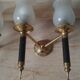 Pair of vintage 50s wall lights, 2 sconces