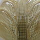 Set of 2 swedish leaf shaped wall sconces Fritz Kurz  for Orrefors, 1960s