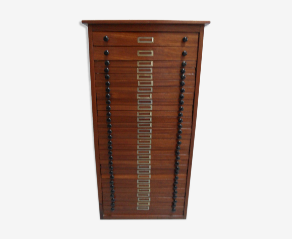 Vintage mahogany filing cabinet