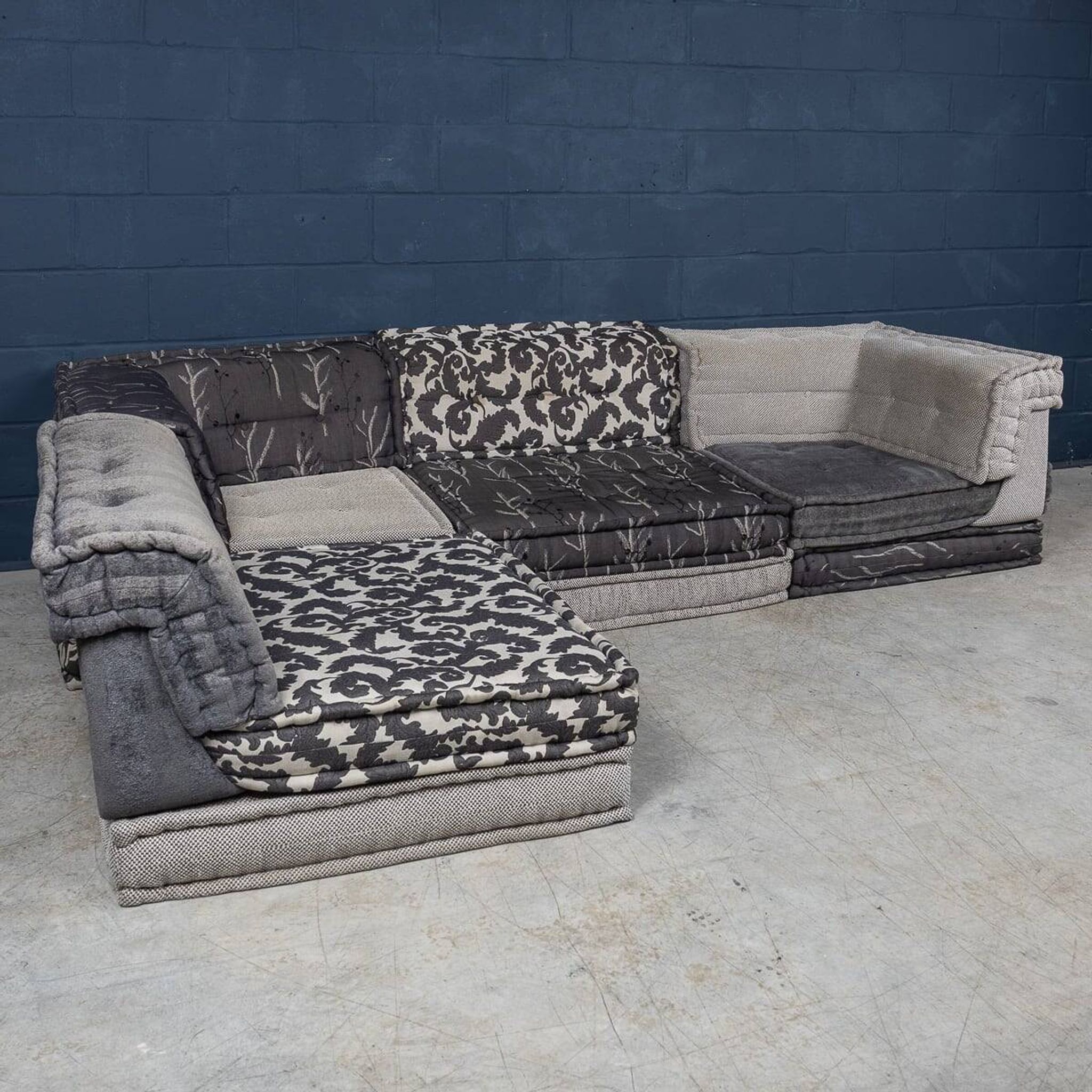 21stc mah jong  sectional sofa, hans hopfer for roche bobois, france c2000