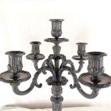 Paire de Candélabres en Bronze - Chandelier Style Louis XVI, 19ème