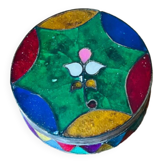 Old metal and glass box