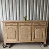 Beau buffet 3 portes chêne massif