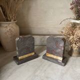 Art Deco marble bookends