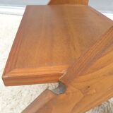 Vintage retro bedside table compass foot