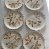 6 flat plates Gien France