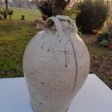 Grande cruche en grès vernissé