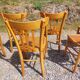 6 chaises bistrot, teinte claire