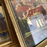 Framed oil duo