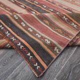 Red & Brown Vintage Kilim Rug 152x233Cm SK 241325