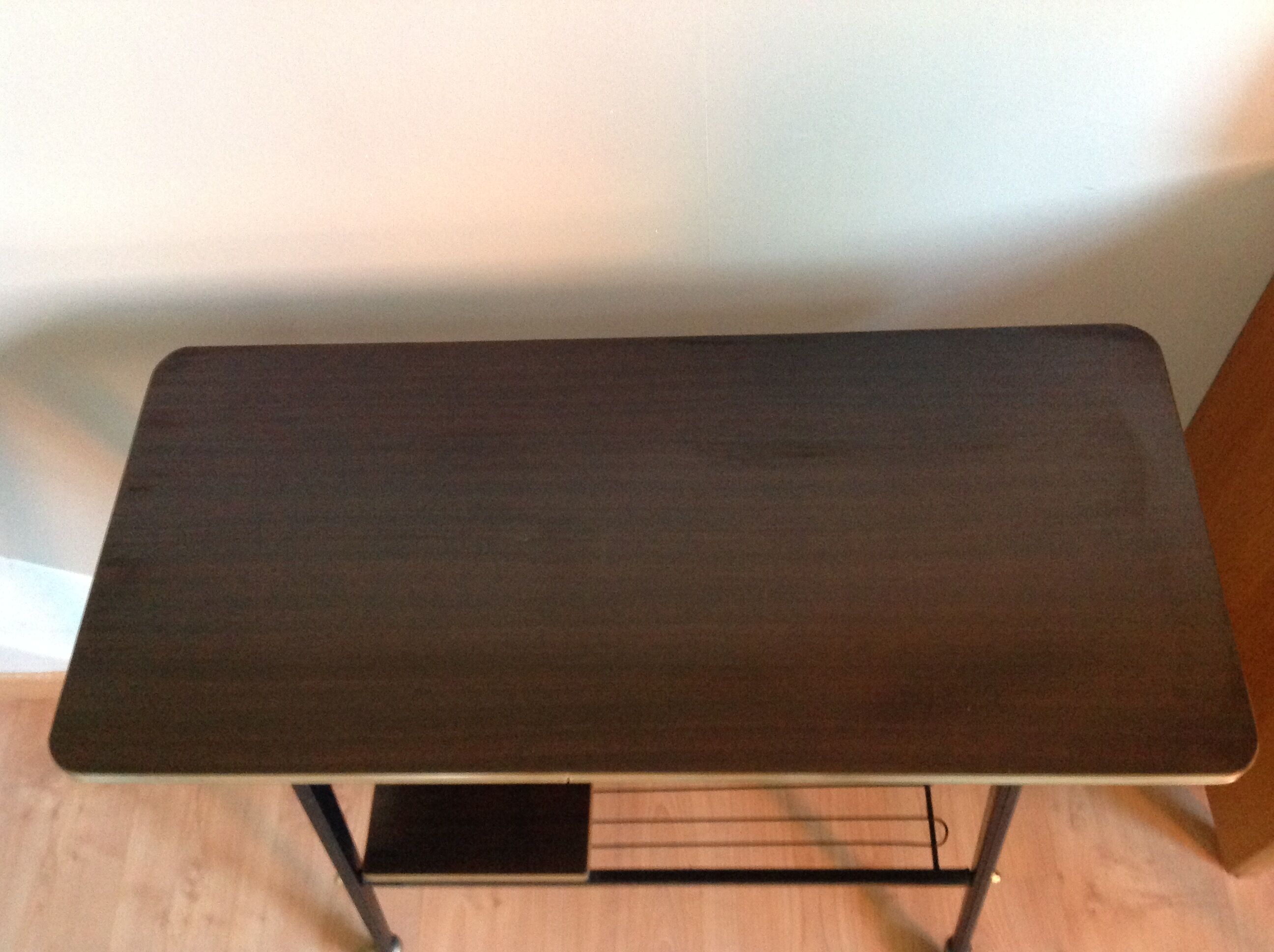 Formica TV table and compass feet, vintage years 60/7