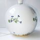 Pair of Royal Lily Aux Barbeaux Porcelain Ball Lamps