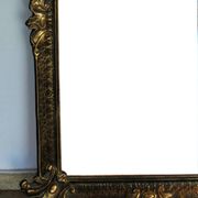 Miroir baroque "trumeaux" en bois massif sculpté.