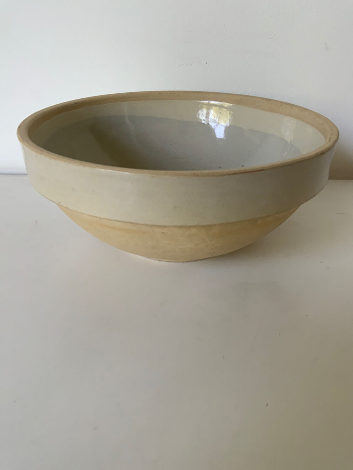 Large grey salad bowl Digoin Selency x Monoprix Croisé Laroche