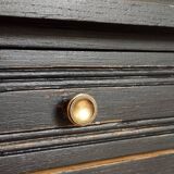 Black patinated Art Deco bedside table