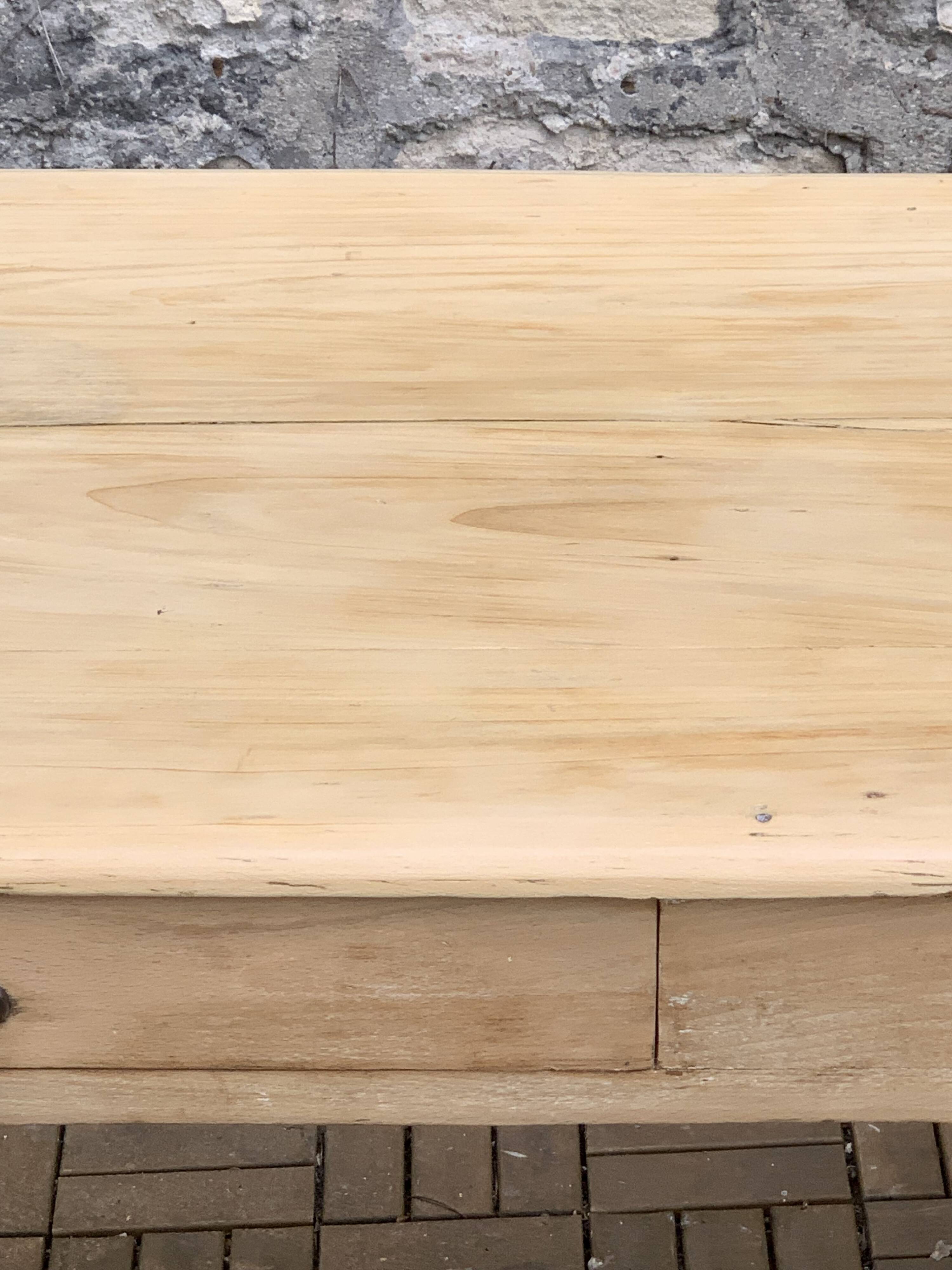 Raw wood farm table 1920