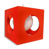 Suspension cube Disderot orange