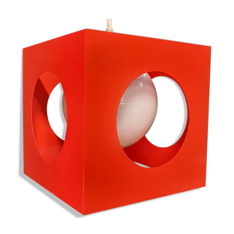 Suspension cube Disderot orange