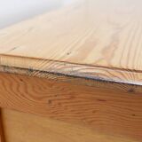 Vintage 5 Drawer Chest of Drawers with brass handles