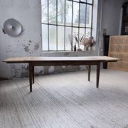 Solid oak farmhouse table with extensions (190-280cm) 1950
