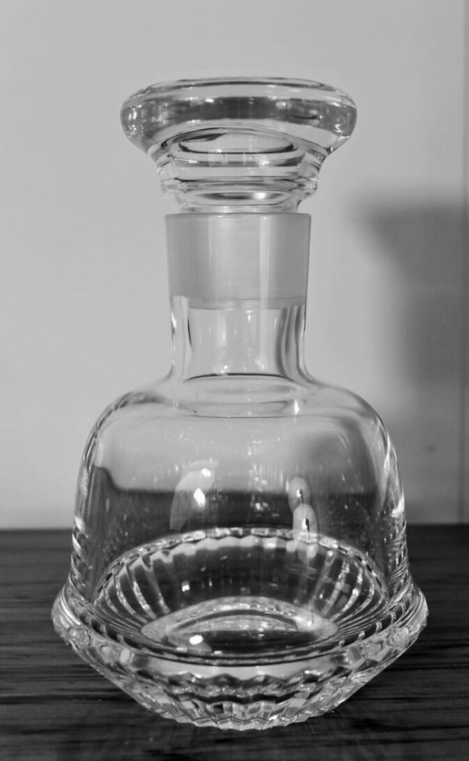 Art Deco crystal whisky decanter, 1950