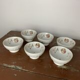 Set of 6 Limoges porcelain bowls