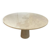Table Eros en Marbre Blanc par Angelo Mangiarotti pour Skipper, 1990s