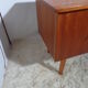Bureau vintage des années 60 chêne doré