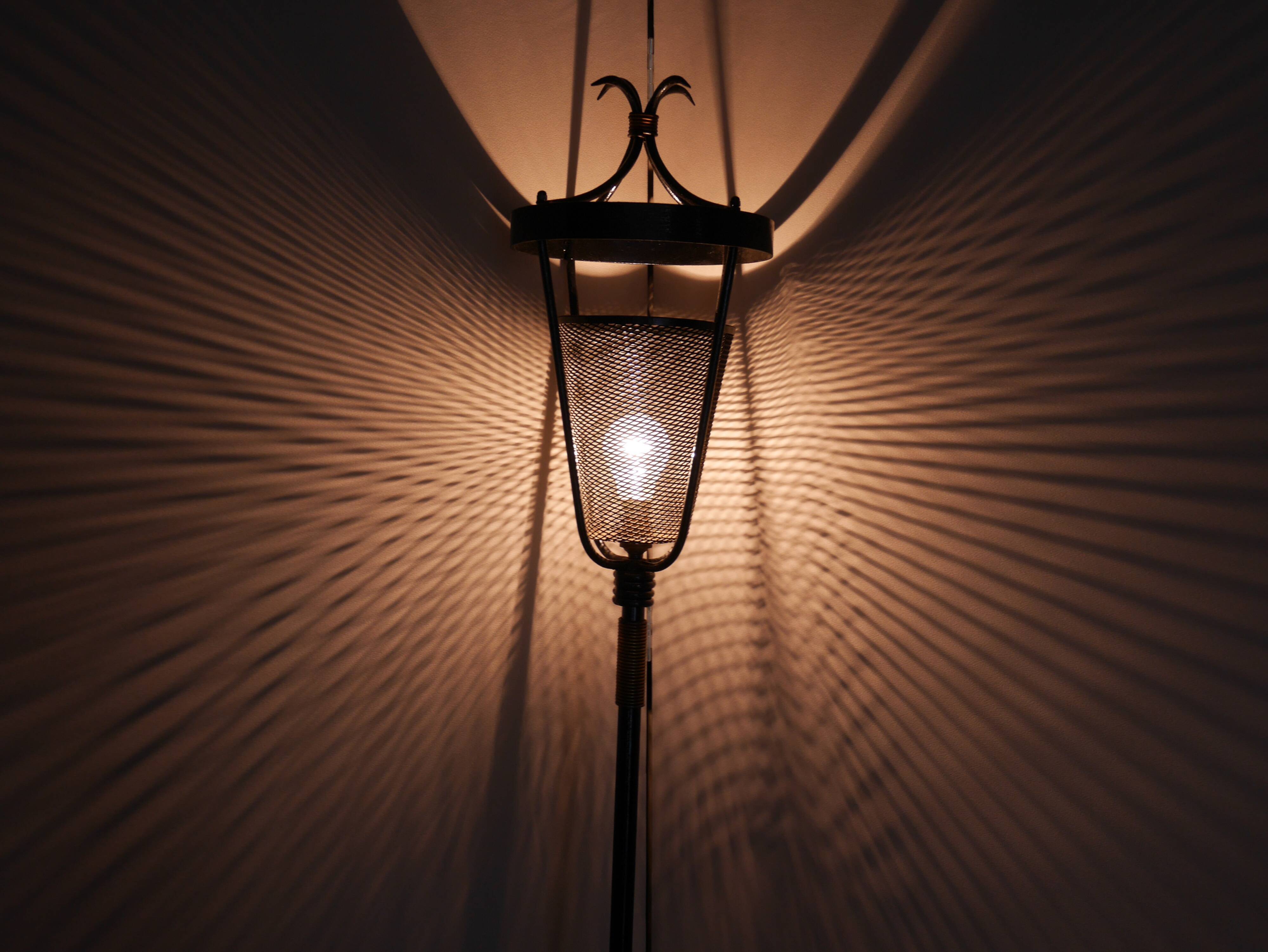 50s Torchiere floor lamp