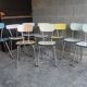 Lot de 9 chaises vintage en formica