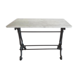 Bistro table white marble 4 pers