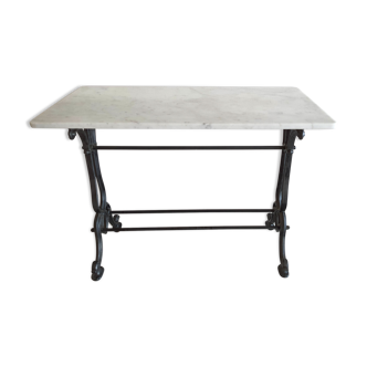 Bistro table white marble 4 pers