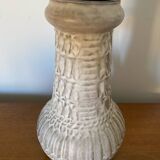 Antique Pitcher Vase With Handle Grey Ceramic West Germany Vintage Decoration #