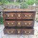 Crossbow chest of drawers in walnut, 18th century period