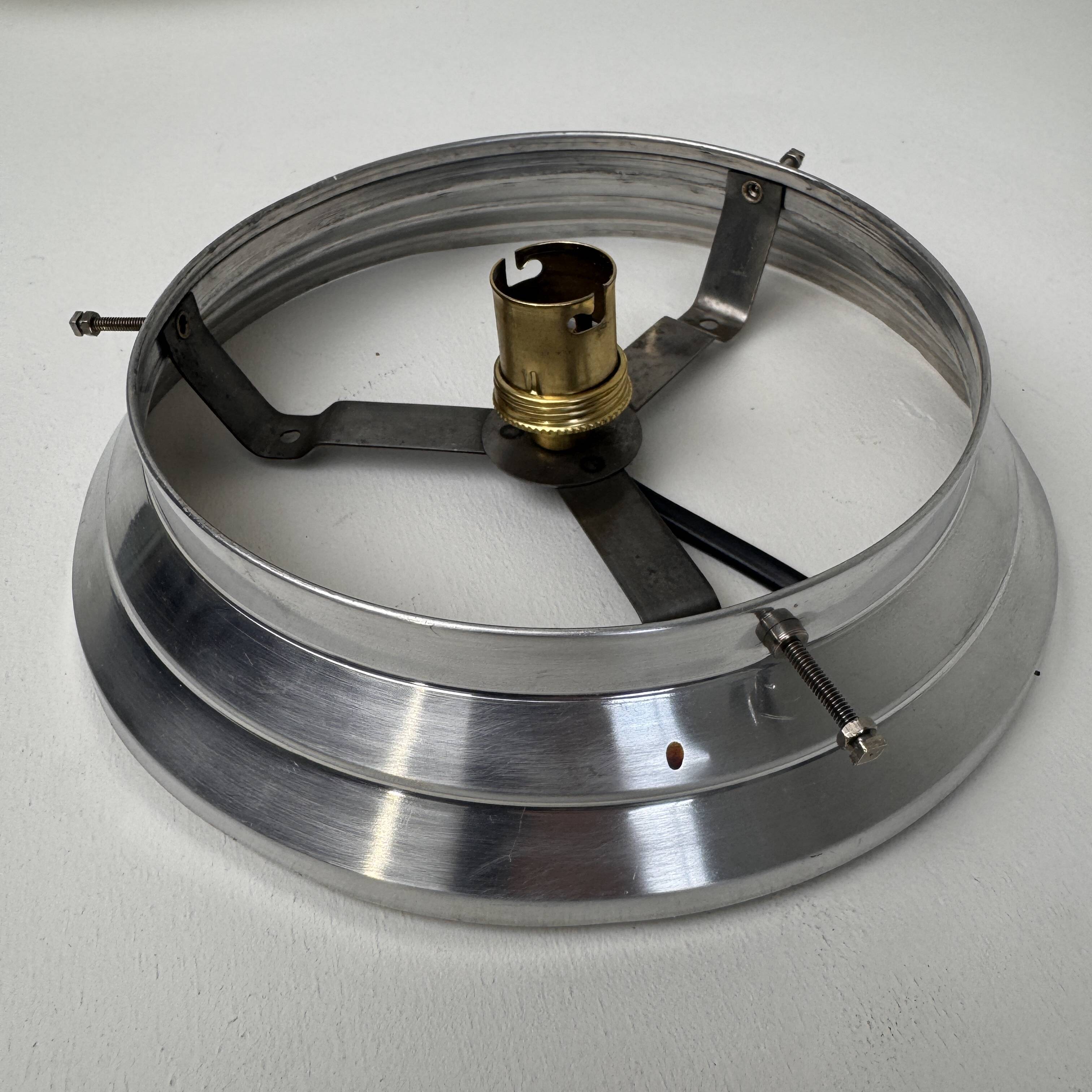 Antique ceiling light or vintage wall light in xl opaline