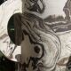 Magnificent mixed clay vase