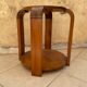 Guéridon art déco 1920 en bois massif