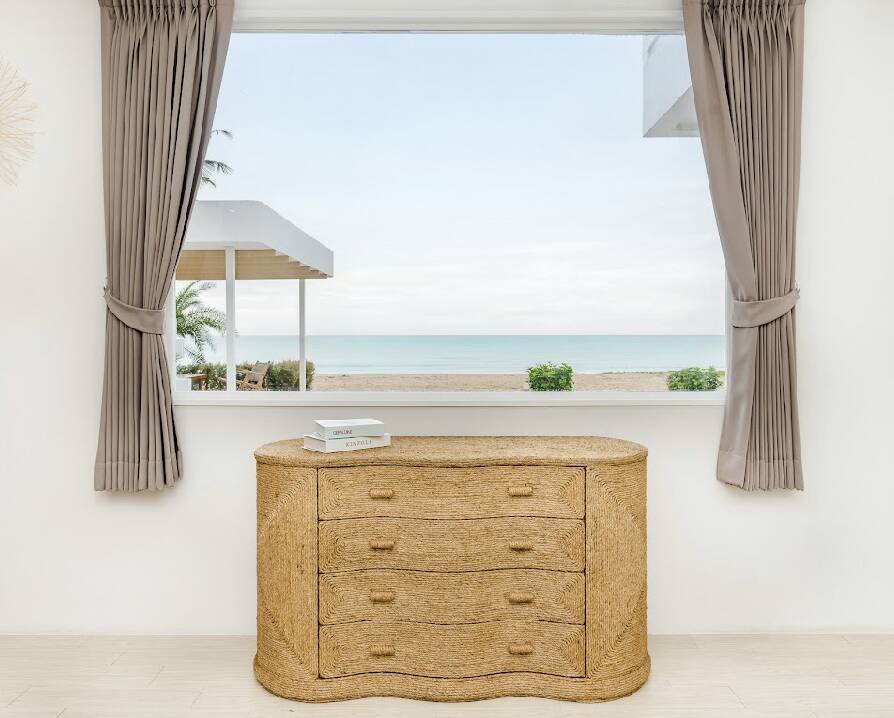 Rope chest of 4 drawers