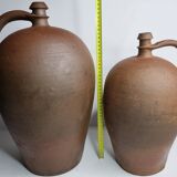 Pair of terracotta ladies-jeannes, 44 cm