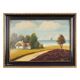 Painting „The Hut by the Sea”, Scandinavian design, 1970s