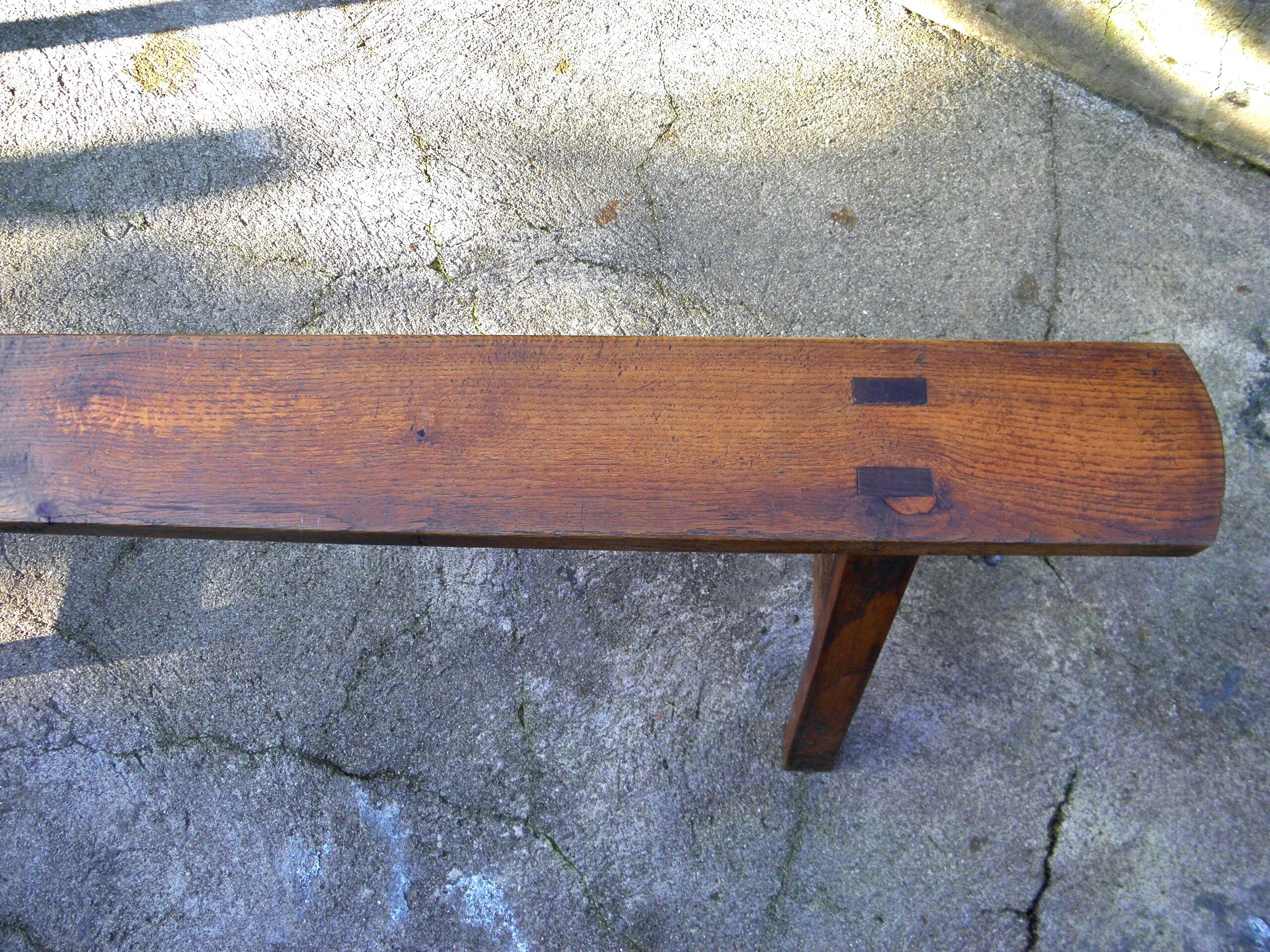 170 cm oak farm bench
